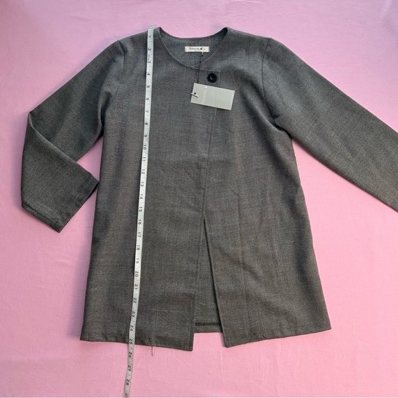 Bemon Toddler Girl Checked Blazer Jacket With Button  Size 7Y - Picture 5 of 9